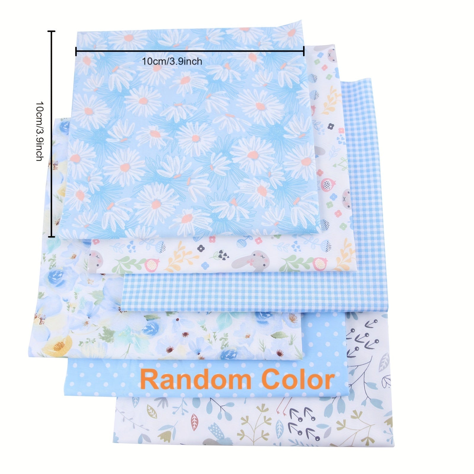 30/50pcs DIY Floral Cotton Cloth Set for Handcraft Random Patterns