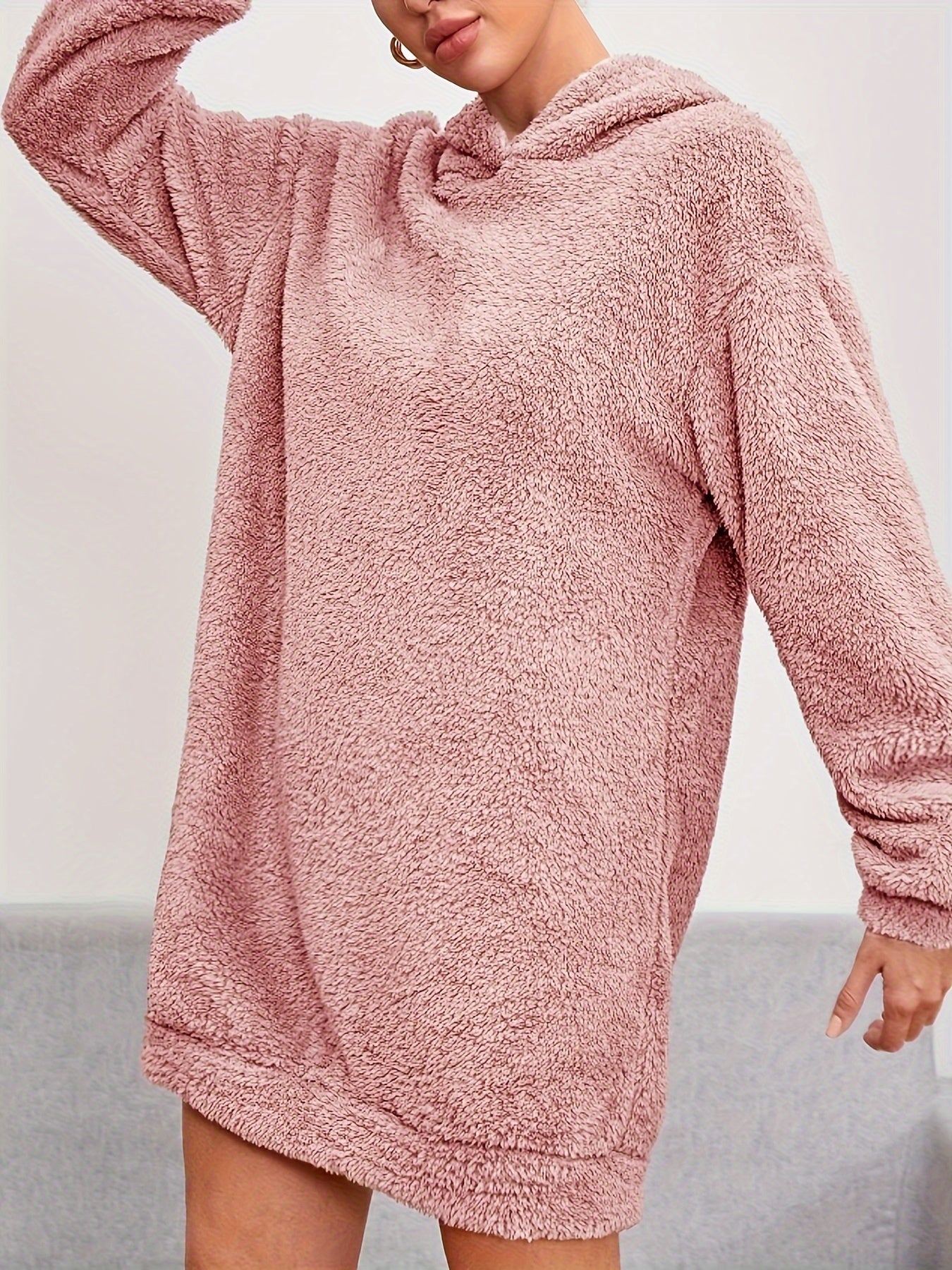 Long Sleeve Hoodie Lounge Dress