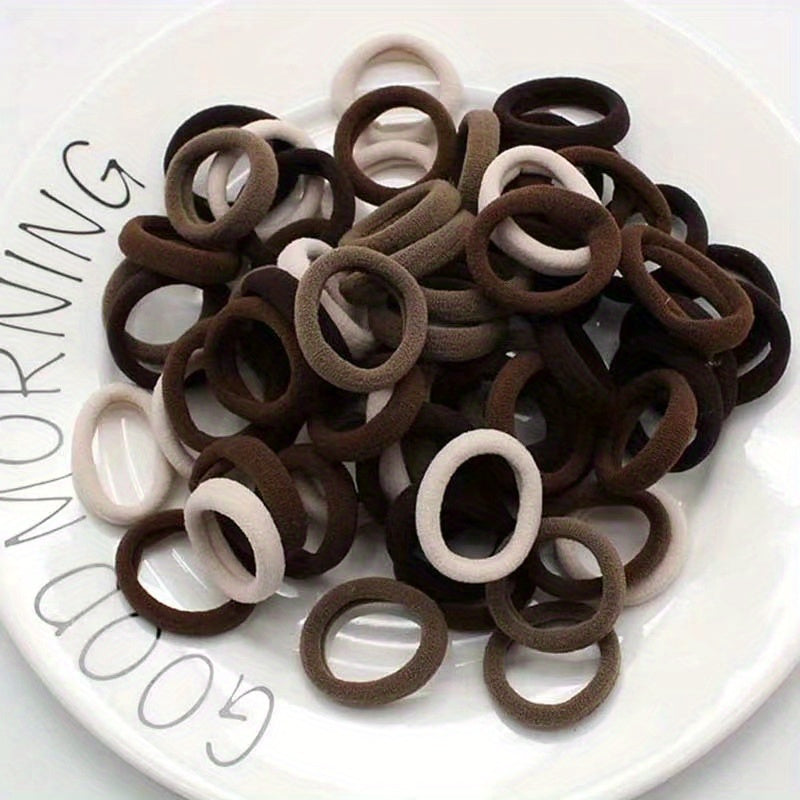 50pcs Colorful Hair Tie Ponytail Holders Scrunchies Hair Accessories For Girls