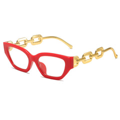 Y2K Vintage Cat Eye Glasses Frame Leopard Clear Lens Eyewear