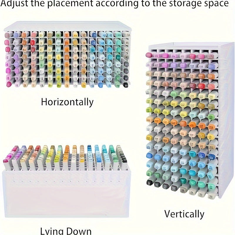 Markers Storage Rack Organizer Removable Dividers