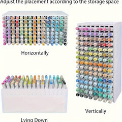 Markers Storage Rack Organizer Removable Dividers