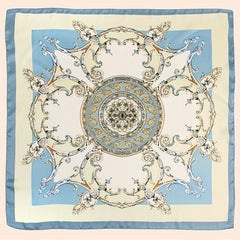 Chain Printed Square Scarf Thin Breathable Headscarf