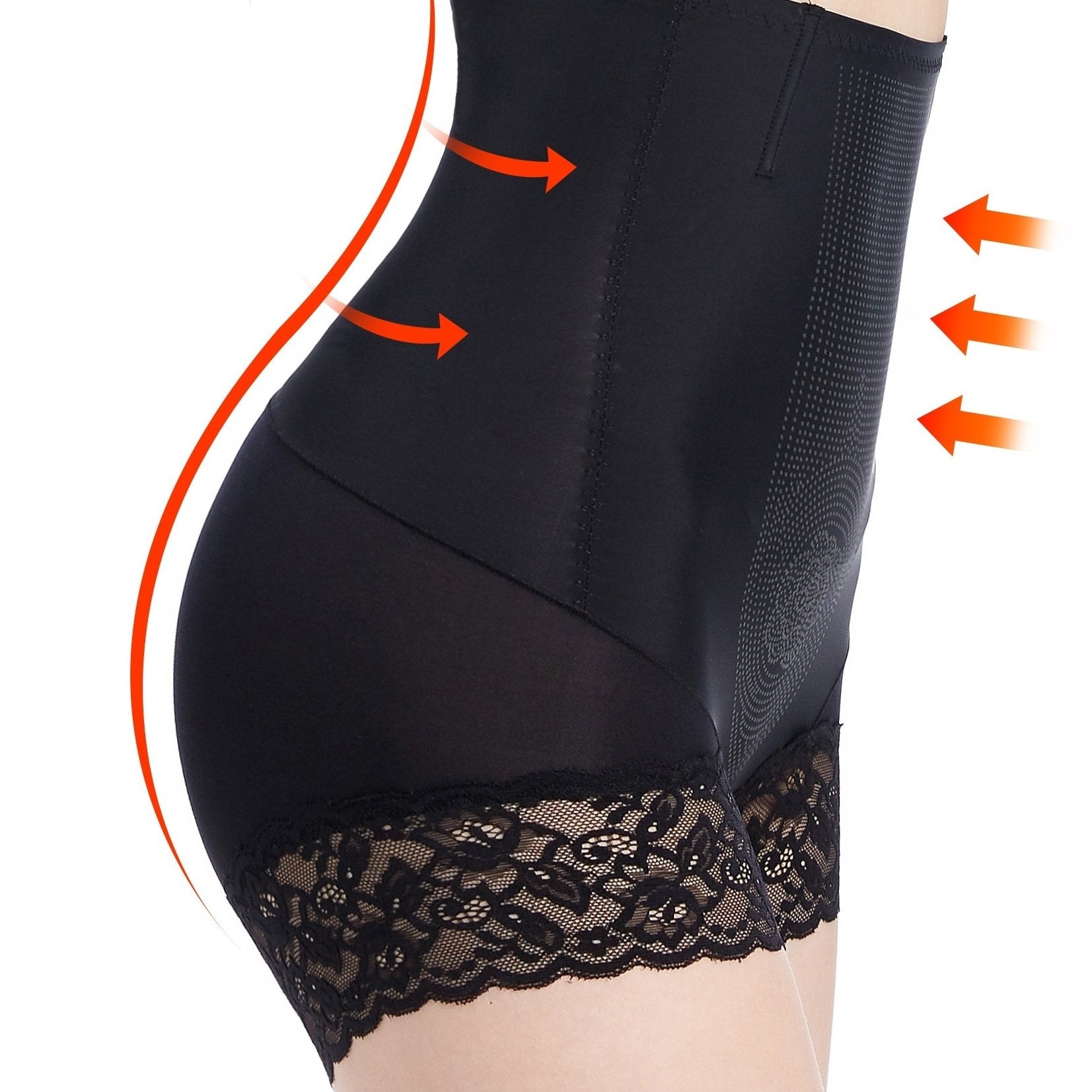 Lace High Waist Panties Bikini Brief Underwear Women's Shapewear