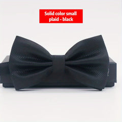 Men's Solid Formal Wedding Bow Tie Business Casual Groom Man Bow