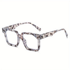 Large Square Frame Sunglasses Colorful Tidal Flat Mirror PC Eyewear
