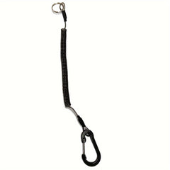 Retractable Safety Coiled Lanyard with Carabiner Clip