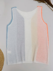 Waffle Knitted Sleeveless Tank Top for Women Summer Casual Wear