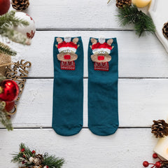 4 Pairs Women's Christmas Funny Socks Set