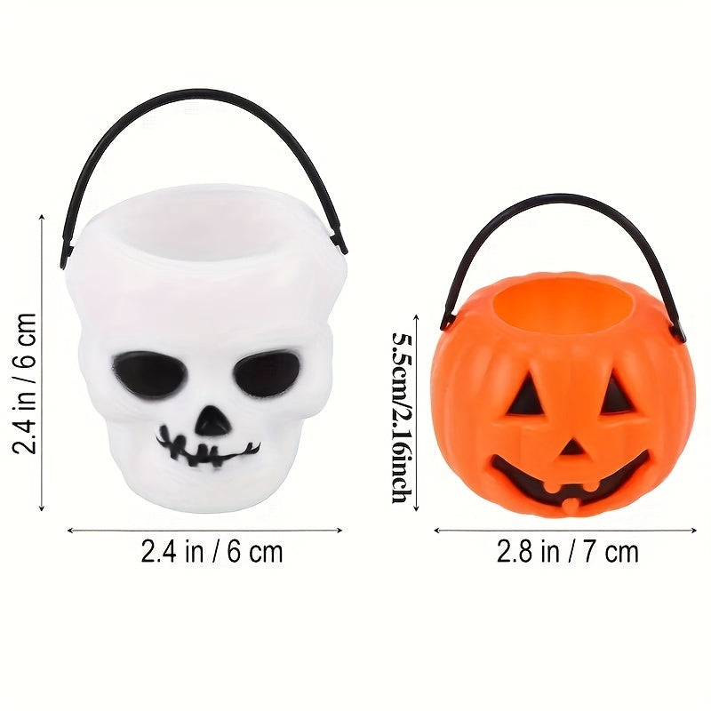 Halloween Pumpkin Lantern Candy Bucket Mini Ghost Candy Bucket