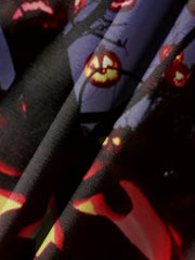 Men's Halloween Pumpkin Light Hoodie Casual Hooded Sweatshirt