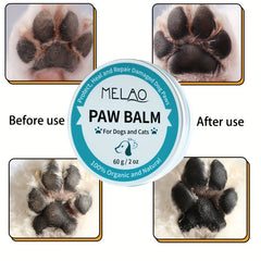 Pet Paw Balm 60g Box - Heals, Repairs, Moisturizes - Dogs Cats Soother Protector