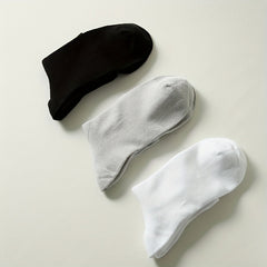 6 Pairs Men's Cotton Mid-calf Socks