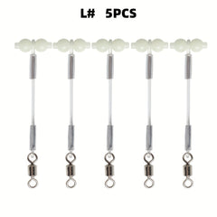 5pcs Luminous Gourd Balance Bracket Swivel Connector Fishing DIY Group