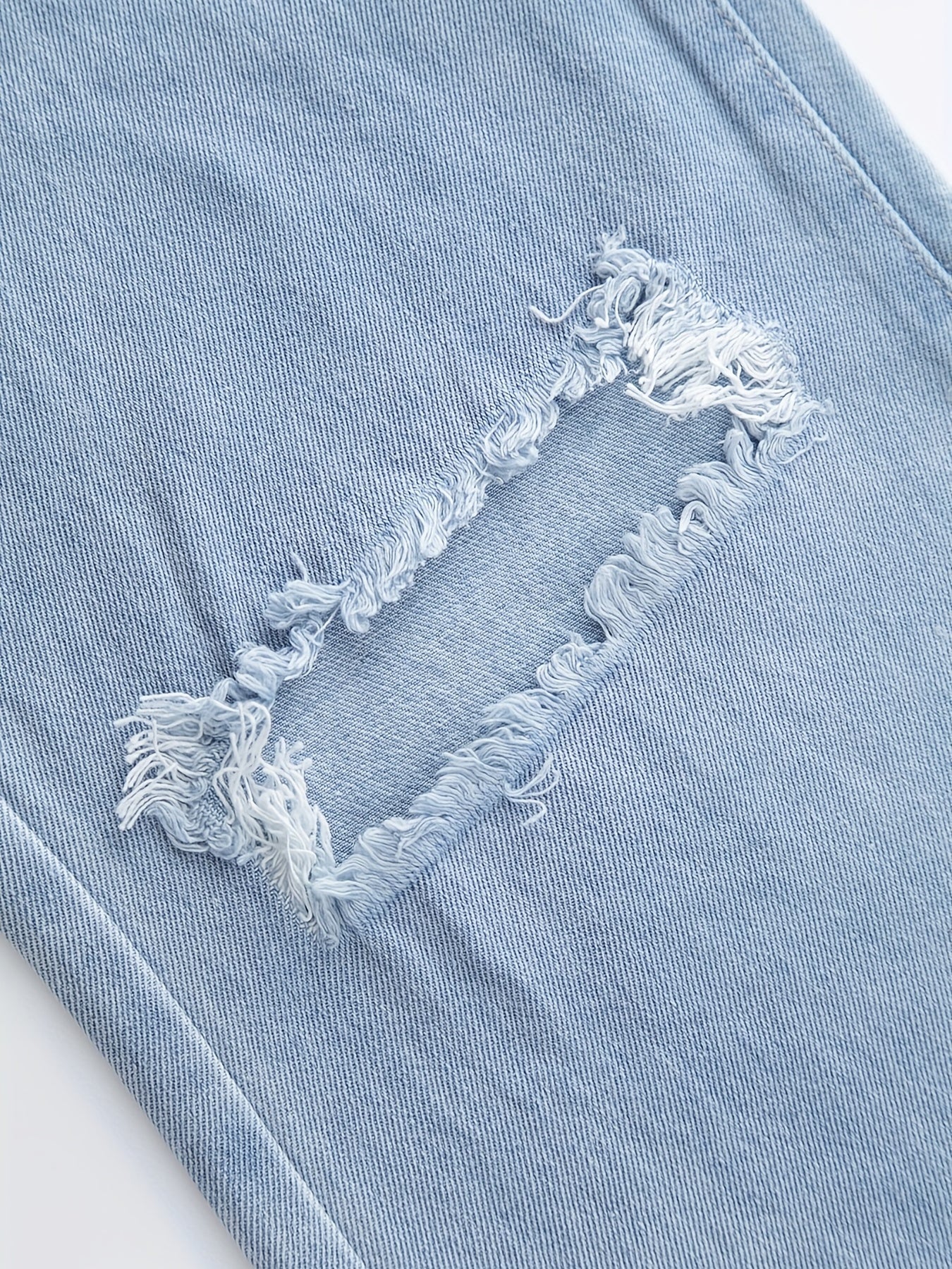 Loose Fit Ripped Denim Jeans for Women