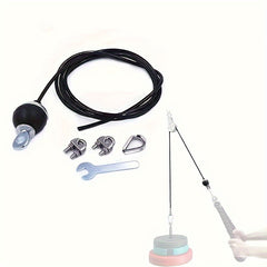 Adjustable Wire Rope PU Tricep Training Rope for Home and Gym