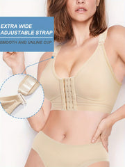 Front Closure Sports Bra Racerback Hollow Yoga Running Bra