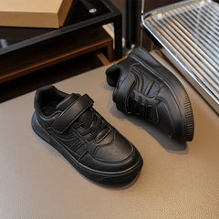 Boy's Solid Skate Shoes Comfy Non Slip Casual Sneakers For Kids