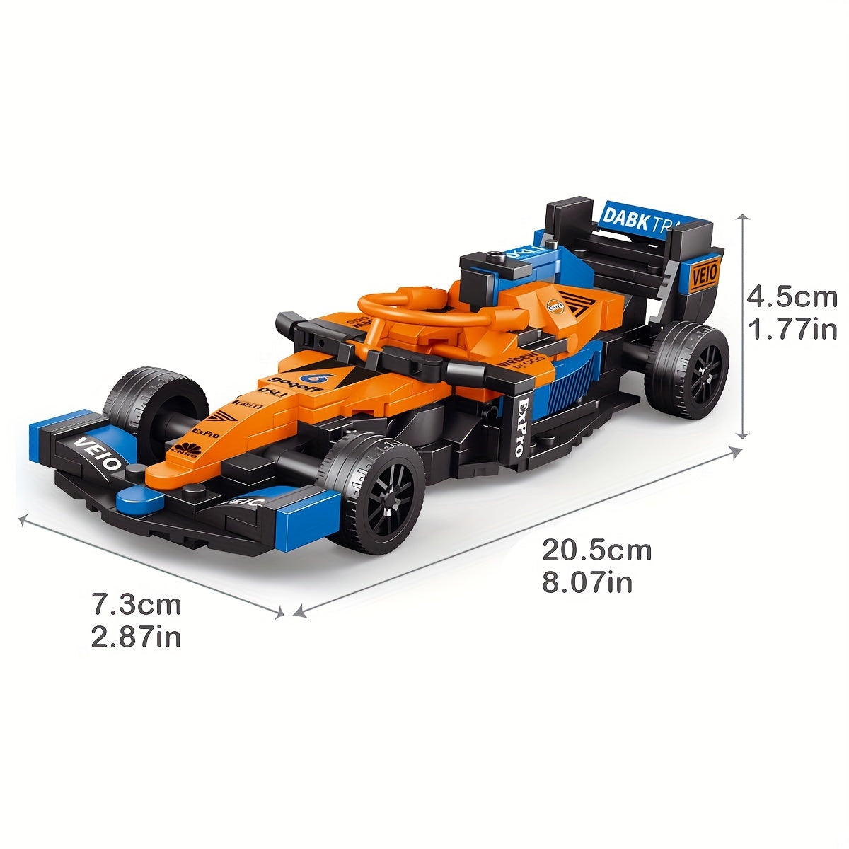 F1 Racing Red Sports Car Building Blocks for Kids, Birthday Gift