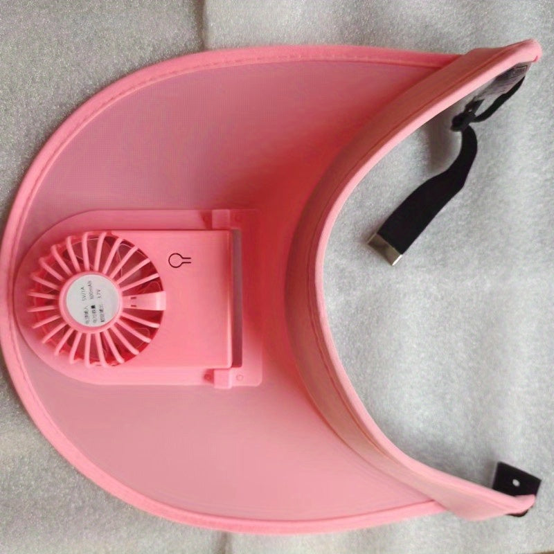 USB Charging Sun Hat With Fan For Outdoor Travel