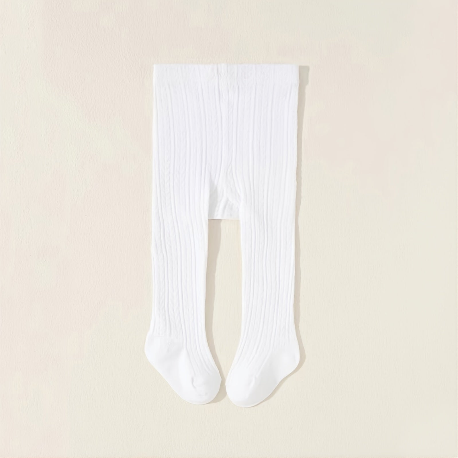 Baby Girls Thick Knit Leggings Socks Solid Cotton Pantyhose