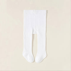 Baby Girls Thick Knit Leggings Socks Solid Cotton Pantyhose