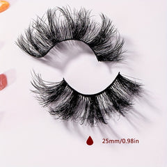 6D Cross Style Messy False Eyelashes Fluffy Wispy Curly Makeup Lashes Extension