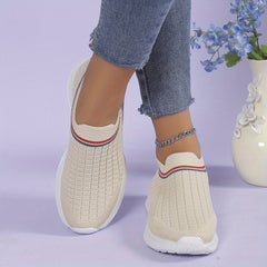 Women's Breathable Slip-On Sneakers Casual Outdoor Shoes Lightweight