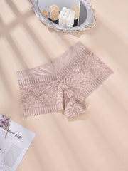 3 Pack Plus Size Lace High Rise Underwear Set