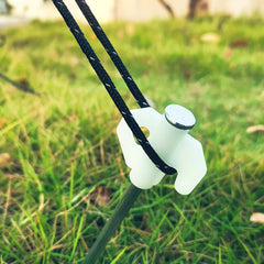 Camping Ground Nail Wind Rope Set with Storage Bag