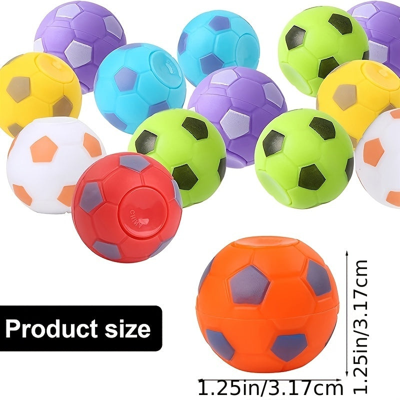 Football Fidget Spinner Silicone Vent Toy Anxiety Relief Key Chain