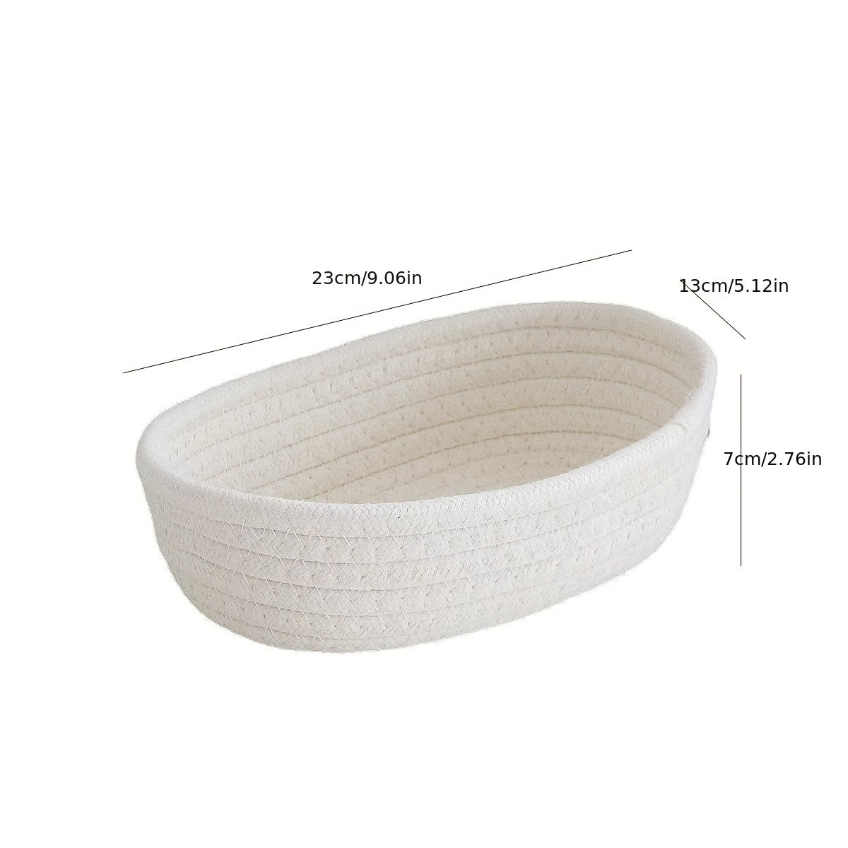 Foldable Desktop Organizer Varnished Finish Woven Basket for Office Supplies