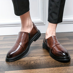 Men's Zipper Formal Shoes Non Slip Business Wear