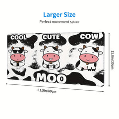 Cow Desk Accessories with Gel Wrist Support Ergonomic Gaming Mouse Pad Rest
