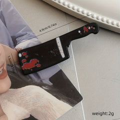 Cartoon Funny Hairpin Prank Hair Accessory Scissors Clip