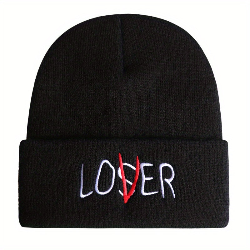 Embroidery Knitted Beanie Hat for Men & Women
