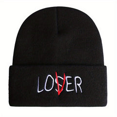 Embroidery Knitted Beanie Hat for Men & Women