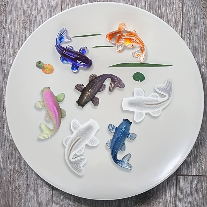Carp Silicone Molds DIY Animal Resin Molds Koi Fish Epoxy Resin Molds