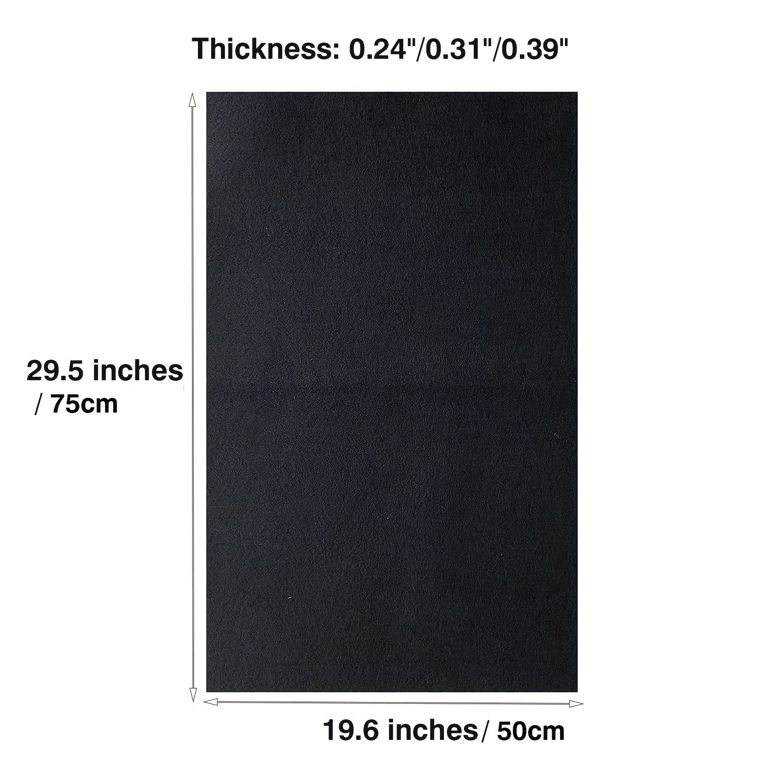 6mm-10mm Thick Carbon Felt Welding Blanket 1800 F Heat Resistant Mat