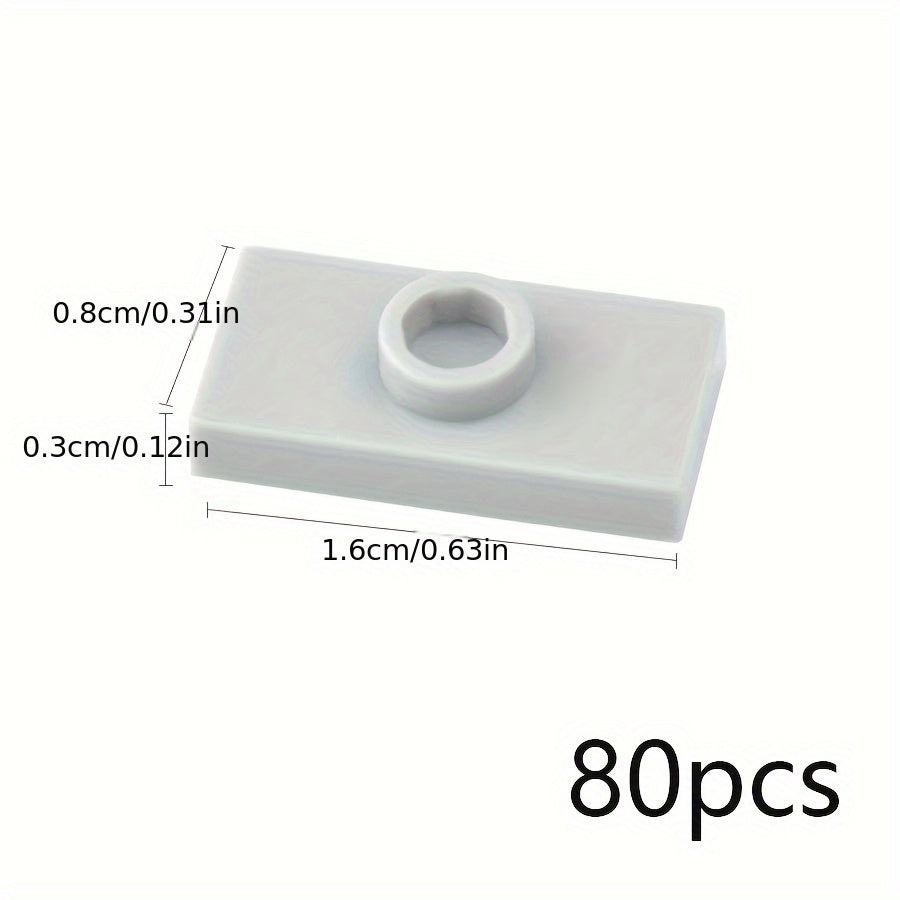 80pcs DIY Thin Brick Assembles Particles Building Blocks Kid Toys