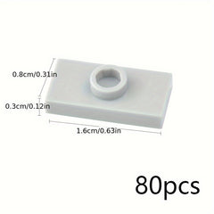 80pcs DIY Thin Brick Assembles Particles Building Blocks Kid Toys