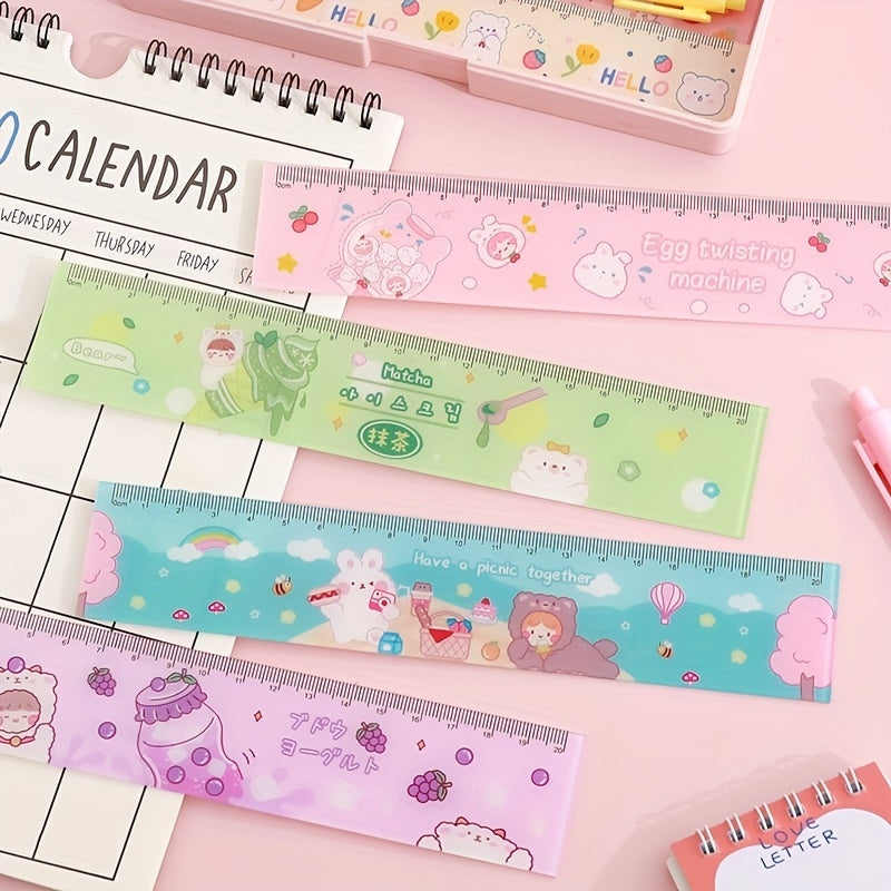 Cartoon Acrylic Ruler Student Office Drawing Measuring Ruler