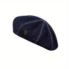 Denim Beret C Label Decor Classic Beret Cap