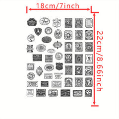 Long History Stamps Scrapbook Paper Craft Album Card Punch Stamps