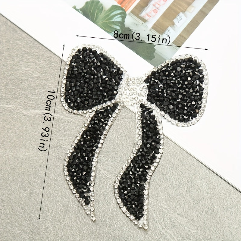 Rhinestone Bowknot Beads Ironing Drilling Hot Melt Adhesive DIY Accessories