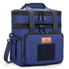 Large Capacity Insulated Leak Proof Lunch Bag with Multiple Compartments