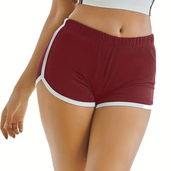 Elastic Waist Hotpants Yoga Shorts for Women