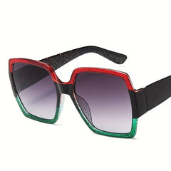 Y2K Glitter Square Sunglasses UV400