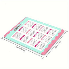 Pink Heart Mouse Pad - Non Slip Rubber Mouse Mat - 24.13 x 20.07 cm