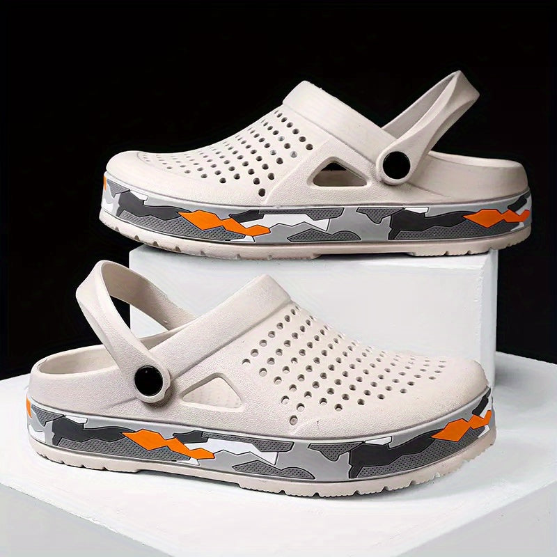 Men's Clogs Closed Toe Sandals Soft Sole Walking Shoes